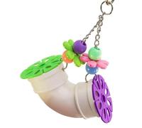 YPBEW Colorful Strong Acrylic Bird Toy with Chewing Function to Stimulate Curiosity and Provide Entertainment Bird String Chew Toy