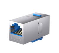 YPBEW Compact RJ45 Coupling Connector with Shielding, 10Gbps High-Speed Adapter for Panel Wiring & Cable Management High-Speed Data Transfer Heavy-Duty Metal Ethernet Extender