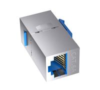 YPBEW Compact RJ45 Coupling Connector with Shielding, 10Gbps High-Speed Adapter for Panel Wiring & Cable Management High-Speed Data Transfer Heavy-Duty Metal Ethernet Extender