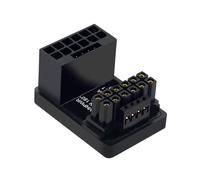 YPBEW Compatibility ATX3.0 to PCIe5.0 Power Bridge Connectors Heavy Duty Metal ABS Construction Stable Current Transmission for Gaming Rigs GPU Power Connectors Aluminum ABS