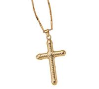 YPBEW Crosses Necklace Charm Pendant Comfort Fits with Adjustable Length Chain for Everyday Wear Copper Necklace