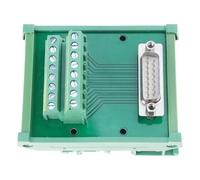 YPBEW DB15 DB25 DB37 DB44 DB50 DB62 DB78 Rails Mounted Terminals Block Gold Plate Pin Insulated Housing Adapter D SUB Terminals Connector