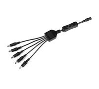 YPBEW DC5521 Splitter Adapter Cord 5.5x2.1mm 1 Female to Multiple Male Cable for Security CCTV Parking Camera LED Strip Light LED Strip Light