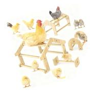 YPBEW Design Chicken Stand Hardwood Build for Safe and Comfortable Poultry Resting Home Chickens Nest