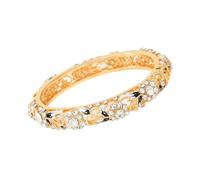 YPBEW Design Zn Alloy Hollow Out Fish Tail Spring Featuring Dazzling Rhinestones Ethic Charm Wristlet Elegant Wristband