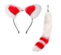 YPBEW Ears Headband and Tail Pendant Accessories Unique Charm for Car and Backpack Stylish Handbag Decoration Practical Bag Decorations
