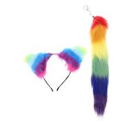YPBEW Ears Headband and Tail Pendant Accessories Unique Charm for Car and Backpack Stylish Handbag Decoration Practical Bag Decorations