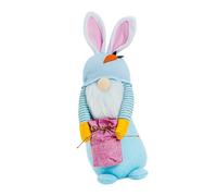 YPBEW Easter Hare Figurine Dwarf Doll Ornament Stuffed Hare Toy for Tabletop Mantels Kid Room Festival Celebration Family Friendly Decoration