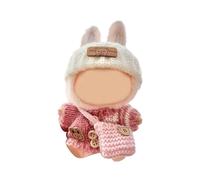 YPBEW Elegant Doll Outfit For Dolls 17cm Figures Dolls Clothes With Knit Sweater Hat And Bag Great For Children Gifting Doll Outfit