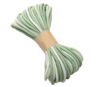 YPBEW Environmental Aware Cottonwork Rope Soft Launderable Thread for Fashion Sewing Assemblies and Educational Classroom Tasks Segmented Color Cotton Rope