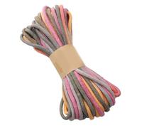 YPBEW Environmental Aware Cottonwork Rope Soft Launderable Thread for Fashion Sewing Assemblies and Educational Classroom Tasks Segmented Color Cotton Rope