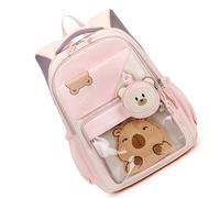 YPBEW Ergonomic Bear Print Backpack Versatile Spacious Book Bag with Pockets for Adults Daily Commute Bear Design Backpack
