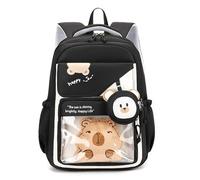 YPBEW Ergonomic Bear Print Backpack Versatile Spacious Book Bag with Pockets for Adults Daily Commute Bear Design Backpack
