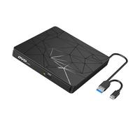YPBEW External Disc Drive with USB Port and Memory Card Card Reader USB3.0 Type C Compatibles Laptop Disc Drive for