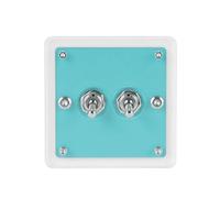 YPBEW Fashionable Acrylic Single or Double Control Toggles Wall Switches Panel Plate for Living Room and Offices Wall Decors Double Control Switches Plate