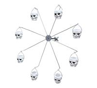 YPBEW Halloween Steel Whirly Wheel Bird Feeder Adds Fun to Garden on Trees or Posts Multi-position Feeder