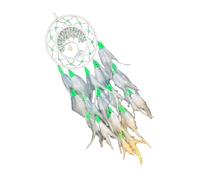 YPBEW Handcrafts Crystal Tree Dreamcatchers with Feathered Tassels and Night Glowing Beads Hanging Ornament Home Wall Decors Bedroom Decoration