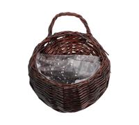 YPBEW Handwoven Willow Wall Planter Ideal for Indoor Decor and Essential Organization Wicker Basket