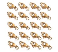 YPBEW Jewelry Craft Supplies Stainless Steel Lobsters Clasp with Hook Versatile Use for Necklace and Projects Clasps