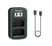 YPBEW LCD Charger for R6R7 R5C R5C 5D4 6D2 Fast Charging Camera Battery, TypeC Port Cable Included Battery