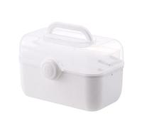 YPBEW Medical Storage Container with Rotating Safe for Kid 90° Foldable Hidden Thick Handle Top Space Box Box for Home Organizer Large Capacity with