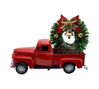 YPBEW Metal Pickup Truck Car Model With Christmas Wreath/Tree Table Ornaments Farmhouse Truck Decorations Decorations