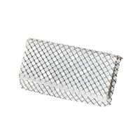 YPBEW Modern Matte Finish Metal Envelope Bag Stylish Evening Bags Purse with Chain Strap Modern and Unique Design