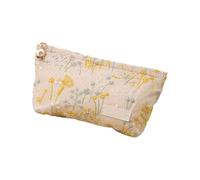 YPBEW Natural Plant Embroidered Makeup Bag Creative Polyester Cosmetic Pouches Toiletry for Women Travel and Social Use Women ' s