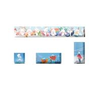 YPBEW PBT 5 Sides Dye-subbed Keycaps for Spacebar 6.25U ESC Entre Keys Profile Keycap Set for Mechanical Keyboard Gaming Keyboard Keycaps Cute for Girls