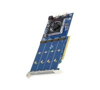 YPBEW Pcie Nvme PLX88024 4 Bit Expansion Card Pcle Expansion Hard Disk with Heatsink Accessories PCIe Adapter