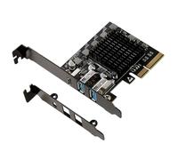 YPBEW PCIe3.0x4 Camera Card with 20Gbps Highly Speed USB Usb a Interfaces Multiple Port for Scientific Research Asmedia3242 Video Data Acquisition
