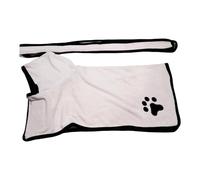 YPBEW Pet Bathrobe Highly Absorbent Dog Bath Robe Quick Drying Bath Towel for Small Dogs Cats Swimming Robe with Belt for Pet Dog Towel