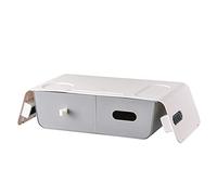 YPBEW Practical Desktop Storage Rack Made by HIPS Strong Load Bearing Contain 4 Usb Interface Needless to Bend Over Desktop Storage Box Organizer Drawer