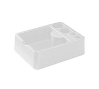 YPBEW Professional Coffee Dregs Container with Against Slip Rubber Feet and Multiple Slot Plan Ideal for Coffeehouses Eateries Multiple Hole Coffee Addons Planner