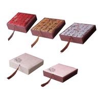 YPBEW Protective Satins Fabric Display Case Dustproof Resistant Jewelry Storage Box with Soft Lining Interior Bead Case