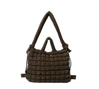 YPBEW Puffer Padded Shoulder Bag for Unisex Winter Lightweight Backpack Large Capacity Quilted Handbag with Adjustable Strap Work Bag