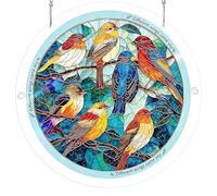 YPBEW Puzzle Suncatchers Stained Glass Window Hanging Decors Colorful Acrylic Sun Catchers for Homen Garden Ornament Stained Glass Window Hanging
