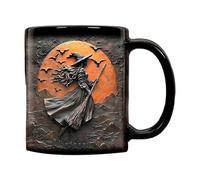 YPBEW Scary Witches Design Ceramic Coffee Cup Sturdy Halloween Cups for Party Supplies Mugs