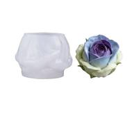 YPBEW Simulation Rose Shaped Silicone Mold for Handcrafted Soap Making Art Supplies Flexible Use Kitchen Friendly Making Mold
