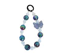YPBEW Sparkling Beads Phone Necklaces Unique Designings Bag Charm Fashionable Wrist Strap with Crystals Pendant Present Mobile Chain Pendant