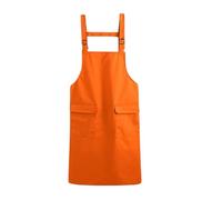 YPBEW Strong Polyester Coated Apron with Reinforced Stitching for Home Commercial Kitchens Waterproof Work Apron