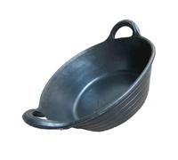 YPBEW Sturdy Rubber Manger for Horse Care Textured Bottom and Spacious Shape Good for Multiple Horses Farm Stable Feeding Equipment