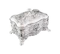 YPBEW Stylish Rose Jewelry Storage Box Alloy Finish Ideal for Long Term Preservation Daily Use Elegant Jewelry Storage Box