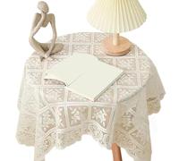 YPBEW Table Linen Modern Polyester Lace Tablecloth Practical Easy Maintenance with Water Resistance Great for Homes and Cafes Tablecloths