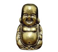 YPBEW Tiny Bronze Maitreya Sculpture Permanent Metal Workmanship Flexible Decorative Addition Compact Spiritual Home Deck