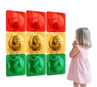 YPBEW Triplicate of Colorful Bubble Reflectors Encouraging Discovery Through Contorted Thoughts Polyacrylate Perceptual Play Reflectors