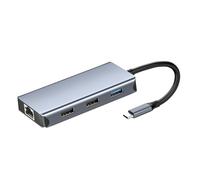 YPBEW Type C Dock Station with USB3.0 Ethernet Multiple Port Adapter