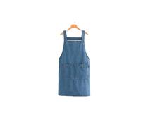 YPBEW Unisex Jean Work Apron Back Pocket and Kitchen Wear Cotton Back Apron Adjustable Straps