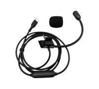 YPBEW Universally Type C Music Cable with Microphone Boom Perfect for QC35 Headsets Cord 2.5mm Interfaces Long Last Use Replacement Cable
