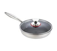 YPBEW Untarnished Saute Extent with Heat Holding Technology Clear Hardened Glass Protect Oven Safe Introduction Cookware Kitchen Essential Even Heat Distribution Frying Extent